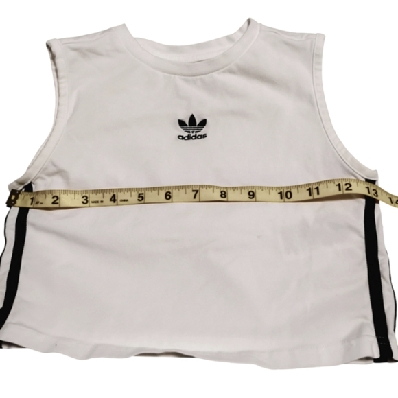 Adidas | Adicolor Crop Tank Top Junior | Size 11/12 Junior Or Woman's XS - Picture 4 of 7